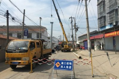沛縣供電公司對10KV棲河142線進(jìn)行遷移改造