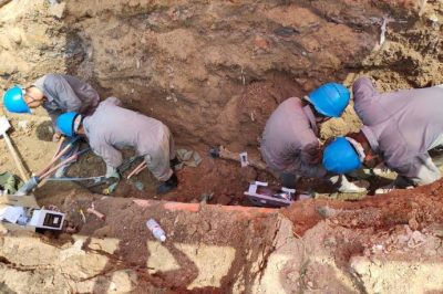 國網淄博供電公司冒高溫搶修劉工線香溪支線電纜