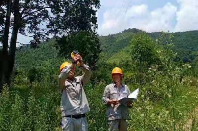 藍(lán)山縣供電公司在35KV所萬(wàn)線及萬(wàn)和線開展特巡測(cè)溫