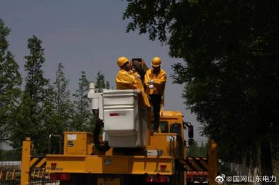 10千伏城北線大磊石支線進行線路帶電消缺