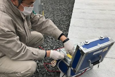 500千伏太倉變運(yùn)維人員開展接地網(wǎng)導(dǎo)通試驗(yàn)