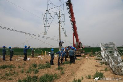 35千伏東張線(xiàn)遷改工程現(xiàn)場(chǎng)