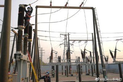 米山110千伏變電站乙變增容工程成功送電投運