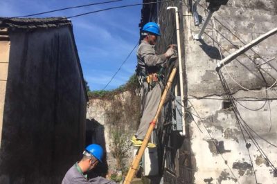 對湖熟街道河南社區(qū)獅子門2#站107戶接戶線改造